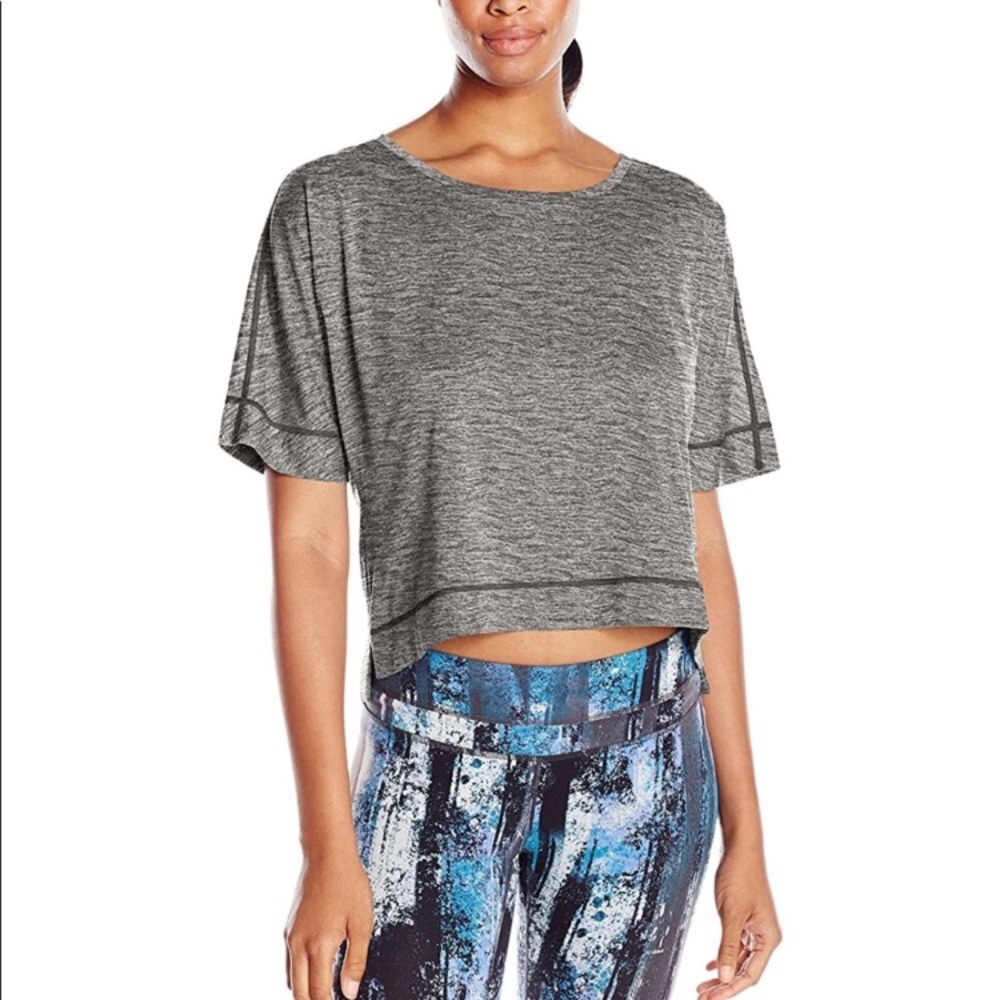 Lucy short sleeve crop top gray S - Picture 8 of 8